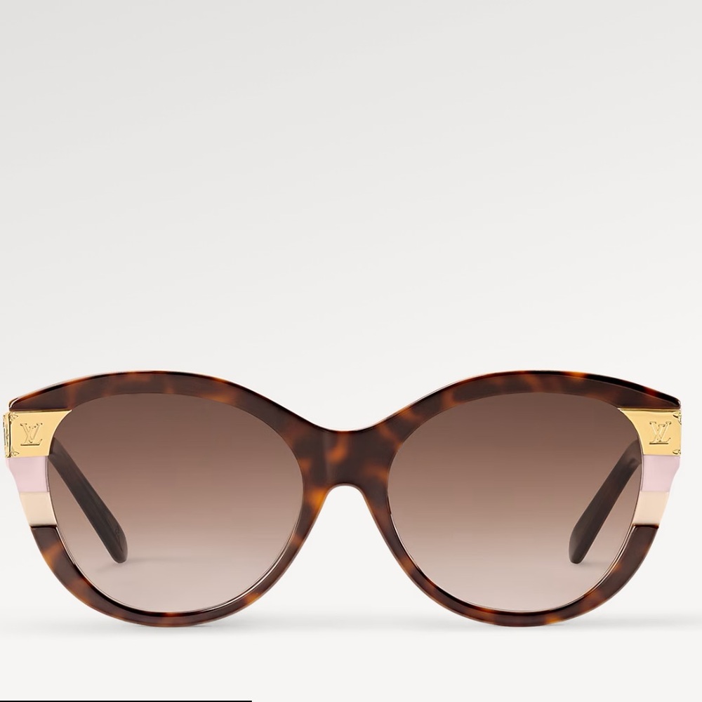 Louis Vuitton petit soupcon cat eye sunglasses light tortoisehell pink - Picture 2 of 5